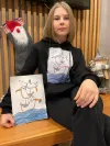 Футболка кольору сірий меланж з дитячим малюнком "Дорога" від Кіри
