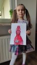 Black t-shirt red a children's drawing coffee from Zoya 