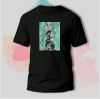Schwarzes T-Shirt mit Kinderzeichnung Dobermann von Frosja